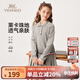 英氏（YEEHOO）兒童裙子女童連衣裙秋季時(shí)尚休閑學(xué)院風(fēng)百褶裙秋裝新款中大童裝 裙擺學(xué)院花灰 160