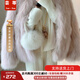 蕓蕁外套女2025新款今年流行漂亮歐貨小香風(fēng)毛毛皮草年秋冬時(shí)尚慵懶風(fēng) 粉色 S