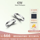 丹尼爾惠靈頓（DanielWellington）dw戒指  男女同款情侶銀色對戒七夕情人節禮物送女友54號+62號
