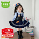 木木屋洛麗塔公主裙女童生日禮服春秋季兒童連衣裙長(cháng)袖蓬蓬裙小女孩裙子 朱迪連衣裙+領(lǐng)帶掛件腰帶尾巴 100 尺碼2~3歲【 90-100cm】