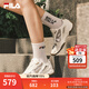斐樂(lè )（FILA）女鞋德訓鞋2025秋季新款鞋子飛泉鞋薄底鞋運動(dòng)休閑鞋 椰漿白/淺金屬銀-CM 38
