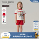 Teenie Weenie Kids小熊童裝25夏季新款男女寶寶印花短袖短褲套裝 紅色 100 cm