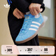 adidas「T頭鞋」STADT經(jīng)典時(shí)尚薄底運動(dòng)板鞋男女阿迪達斯三葉草   藍色/亮白/漢玉白   42