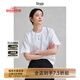 旅途原品ltyp100%亞麻文藝基礎(chǔ)T恤 25冬季新款休閑寬松短袖上衣女 象牙白 M
