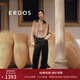 ERDOS【劉雯同款】25春夏黑色松緊腰直筒休閑闊腿褲女牛仔褲 黑 XS 155/64A