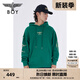 BOY LONDON【綠野仙蹤】秋冬情侶上衣翅膀刺繡連帽套頭衛衣N040299 綠色 M