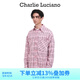 Charlie Luciano【迪麗熱巴同款】格子襯衫中性小香風(fēng)經(jīng)典情侶同款國潮外套cl男潮 粉色 XS