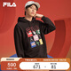 FILA 叕運蛇|斐樂(lè )【易烊千璽同款】情侶款氧氣衛衣2025秋冬長(cháng)袖上衣