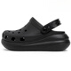 卡駱馳（CROCS）卡駱馳孟美岐同款戶(hù)外泡芙沙灘洞洞鞋涼鞋 黑色 36 /37W6