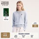 Teenie Weenie小熊女裝衛(wèi)衣2025年秋季新款學院風簡約休閑圓領衛(wèi)衣 淺藍色 M