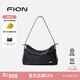 菲安妮（FION）2025年新款包包女包高級感枕頭包包真皮單肩斜跨包 經(jīng)典黑