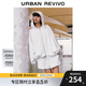 UR2025秋季新款女裝時(shí)尚休閑百搭超寬松連帽外套UWM150013 本白 (偏寬松) S (XS-S)