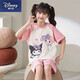迪士尼（Disney）兒童睡衣可愛(ài)卡通帕恰狗夏季女童短袖短褲中大童小女孩家居服套裝 3667美樂(lè )庫洛米 170 12碼建議身高120-130CM