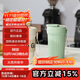 樂(lè )扣樂(lè )扣（LOCK&LOCK）陶瓷覆層保溫咖啡杯男女隨行帶提繩水杯子475ML白色LHC4366WHT