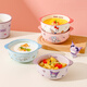 川島屋三麗鷗雙耳碗兒童陶瓷碗家用hellokitty蒸蛋羹吃飯專(zhuān)用小碗 4.5英寸雙耳碗(庫洛米)