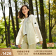 AIGLE艾高輕量夾克春夏WR防潑水ELG易打包戶(hù)外休閑連帽女士外套 茉莉白 BC531 38