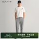 GANT甘特官方春季新款男士休閑通勤學(xué)院風(fēng)抽繩寬松經(jīng)典純色運動褲 93灰色 S