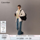 Calvin KleinJeans防風(fēng)防水沖鋒衣25男女戶外登山徒步ck三防夾克外套J400486 YBI-牛乳白 M