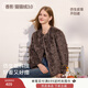 香影咖色毛毛外套女短款2025冬季新款高級感圓領(lǐng)皮毛一體環(huán)保皮草 咖色 S