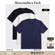 ABERCROMBIE & FITCH男裝25秋季新款3件組合裝經(jīng)典小麋鹿重磅圓領(lǐng)短袖T恤KI124-5044 海軍藍多色 M (180/100A)