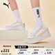 彪馬（PUMA）【厚底鞋】女子經(jīng)典復古網(wǎng)球風(fēng)增高休閑板鞋SKYE 397076 米白色-雪白色-07 37