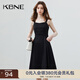 KBNE連衣裙女吊帶裙小黑裙2025秋季新款黑色氣質(zhì)法式小眾設(shè)計裙子 黑色 M