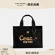 蔻馳（COACH）奧萊女士COACH蛇型文字NEW YEAR CARGO 26號托特包 B4/黑色