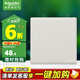 施耐德電氣 開(kāi)關(guān)插座面板 86型暗裝家用墻壁電源插座面板 珍鉑質(zhì)感珊瑚白色 一開(kāi)雙控 開(kāi)關(guān)