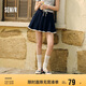 森馬（Semir）半身裙女蕾絲花邊百褶裙溫柔俏皮2025夏季松緊腰短裙107425120005