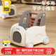 babypods嬰兒學(xué)步車(chē)多功能兒童學(xué)走路手推車(chē)可調速小推車(chē)寶寶生日禮物 奶酪白【升級調速】