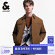 杰克·瓊斯（JACK&JONES）男裝衣服秋冬翻領(lǐng)短款輕薄羽絨服男士商務(wù)夾克休閑外套男高級感 E10 深棕色 2XL 190