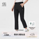 KOLON SPORT/可隆戶(hù)外軟殼褲 女子防潑水透濕修身版型微喇軟殼長(cháng)褲 LKLP5AN004-BK 黑色 M 165/74A