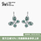She's茜子原創(chuàng  )設計晶瑩璀璨蝴蝶耳環(huán)耳釘小眾高級感耳墜耳飾教師節禮物 藍色C0