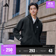 adidas休閑舒適寬松加絨連帽夾克外套男女秋冬阿迪達斯官方輕運動(dòng) 黑色   XL