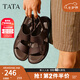 他她（TATA）2025夏商場同款時尚百搭厚底涼鞋男新款73X01BL5 啡色 43