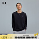 安德瑪（UNDERARMOUR）春夏Project Rock強森男子運動(dòng)休閑長(cháng)袖T恤1386871 黑色001 XL