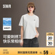 森馬（Semir）迪士尼短袖t恤女中長款寬松圓領(lǐng)上衣25夏涼感打底衫109325100025