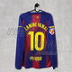 ANJY2526巴薩長(cháng)袖球衣主場(chǎng)10號亞馬爾佩德里梅西球迷版西甲歐冠新款 長(cháng)袖*21#德容【西甲字章】 球迷版上衣 L碼