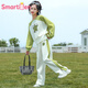Smartiden國際品牌女童衛(wèi)衣秋裝套裝時(shí)髦洋氣運(yùn)動童裝網(wǎng)紅炸街秋款女孩大童 DK24036綠色 130 cm
