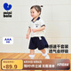 迷你巴拉短袖套裝女童速干學(xué)院風(fēng)短褲兩件套夏季【涼感抑菌】