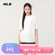 MLB男女短袖T恤潮流百搭純色休閑25夏季新款3ATSB5053-50IVS-M