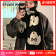 CRANTA KOMEIA圍巾女秋冬季2025新款毛線(xiàn)針織高級感圍脖披肩生日禮物送女友老婆 黑色小狗 高級感送女朋友愛(ài)人實(shí)用高檔