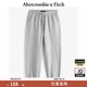 ABERCROMBIE & FITCH男裝24春秋經(jīng)典小麋鹿抓絨美式baggy風(fēng)運動(dòng)衛褲長(cháng)褲KI134-4099 灰色 XL (180/98A)