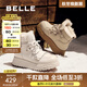 百麗（Belle）戶(hù)外休閑雪地靴女商場(chǎng)款保暖加絨短靴D1W1DDD4 米白-絨里 38 (240mm)