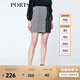 PORTS寶姿  新品商場(chǎng)同款女裝經(jīng)典千鳥(niǎo)格紋包臀半裙SN8S012HFD049 白/黑色 L (8)