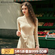 Olrain歐芮兒法式毛衣針織衫女春裝新款時(shí)尚氣質(zhì)加絨打底衫 辰紗米色 L