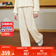 FILA【抗菌功能】斐樂(lè )兒童童裝2025年冬季女童中大童加絨長(cháng)褲