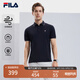FILA 斐樂(lè )官方男裝針織短袖POLO衫2025夏季新款休閑基礎涼感上衣 傳奇藍-NV L 175/96A/L