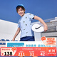 NIKE3BRAND 耐克吸濕透氣短T+短褲2件套25年夏季男女童滿印彈力套裝
