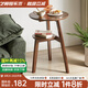 藝柳園 實(shí)木茶幾沙發(fā)邊幾現(xiàn)代簡(jiǎn)約邊桌側(cè)邊柜客廳小茶幾創(chuàng)意臥室床頭柜 兩層胡桃色【橡膠木】